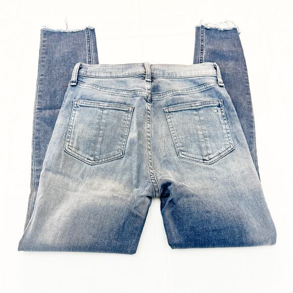 Rag & Bone High Rise Ankle Skinny Denim Jeans Raw Hem W1566K520ALC ALEC Size 26 - Picture 5 of 8